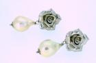 Orecchini rosa in argento e perle barocche art. 3059